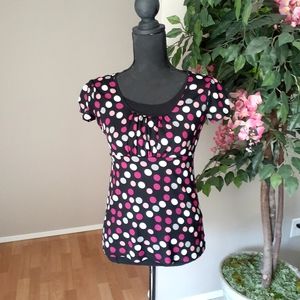 STYLE & CO Sheer Print Tunic Top